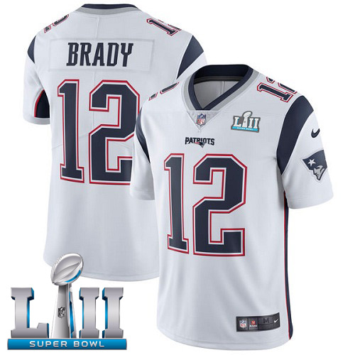 橄榄球球衣 新英格兰爱国者 Patriots 12# Tom Brady 超级碗